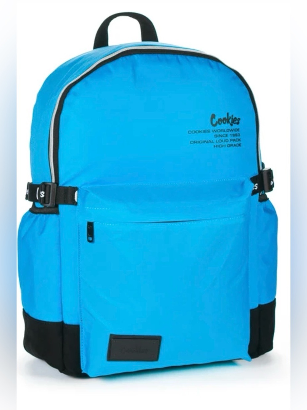 Cookies Light Blue Men's Backpack with Black Trim